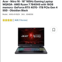 ACER-NITRO GAMING LAPTOP