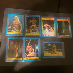 Hulk Hogan 1987 Topps 7 Card Lot