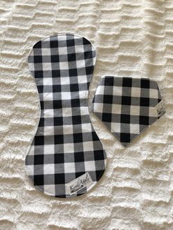 Burp cloth and Bandanna Bib Set