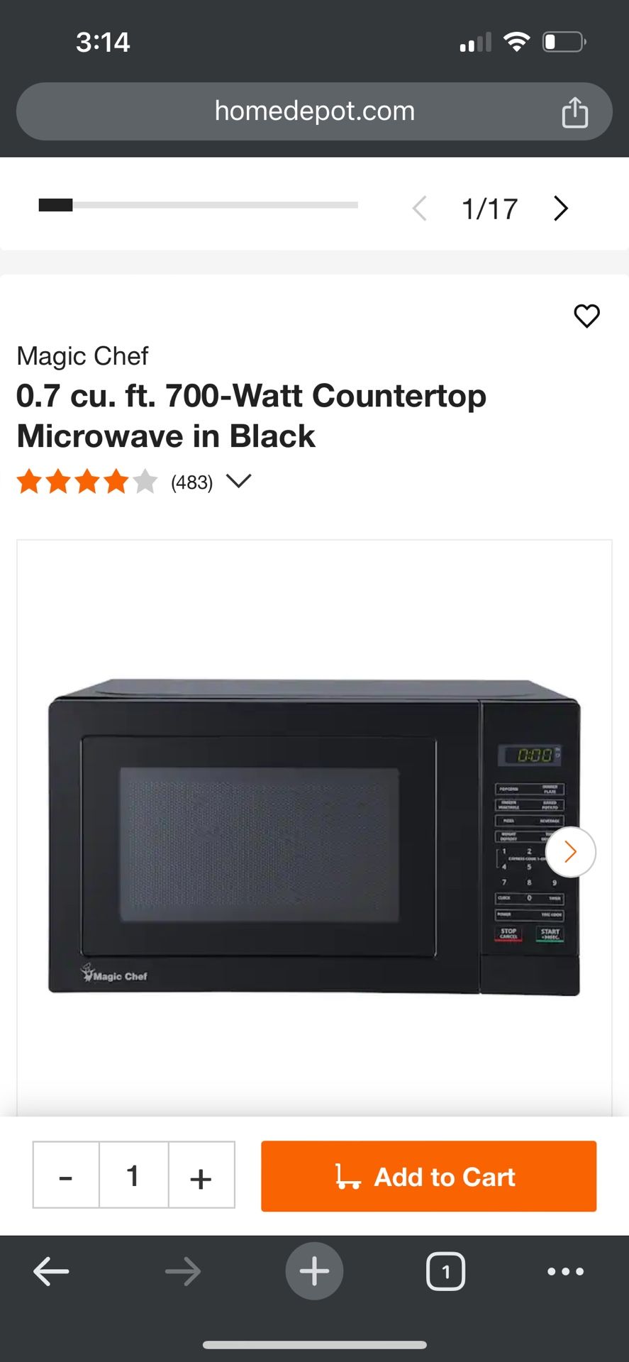 Magic chef Microwave