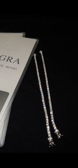 Tennis Bracelet 3mm, 6 inches Moissanite 925 Silver