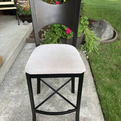 BAR STOOL- Wrought Iron Frame