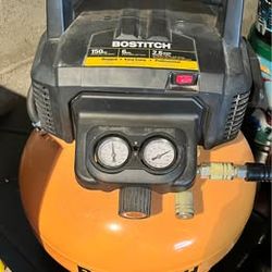 Bostitch 6-Gal Air Compressor 3-Tool Nailer Kit + 50' Hose & Extras