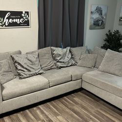 Large grey sectional 