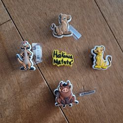 Lot Of 5 The Lion King Shoe Charms 