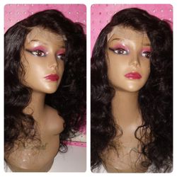 20" 100% BRAZILIAN BODY WAVE 10A Virgin 4x4 HD Human Hair Wig 