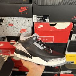 DS 2024 Jordan Black Cement 3s size 9