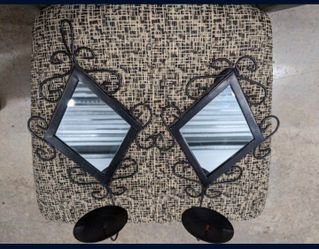 Candle Holder Mirror Wall Decor