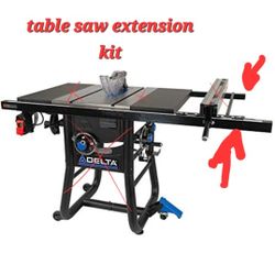 delta 36-t52 52in one-piece rails t-square extension kit