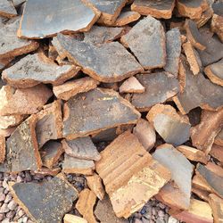 Broken pottery pieces. Free. Recycle