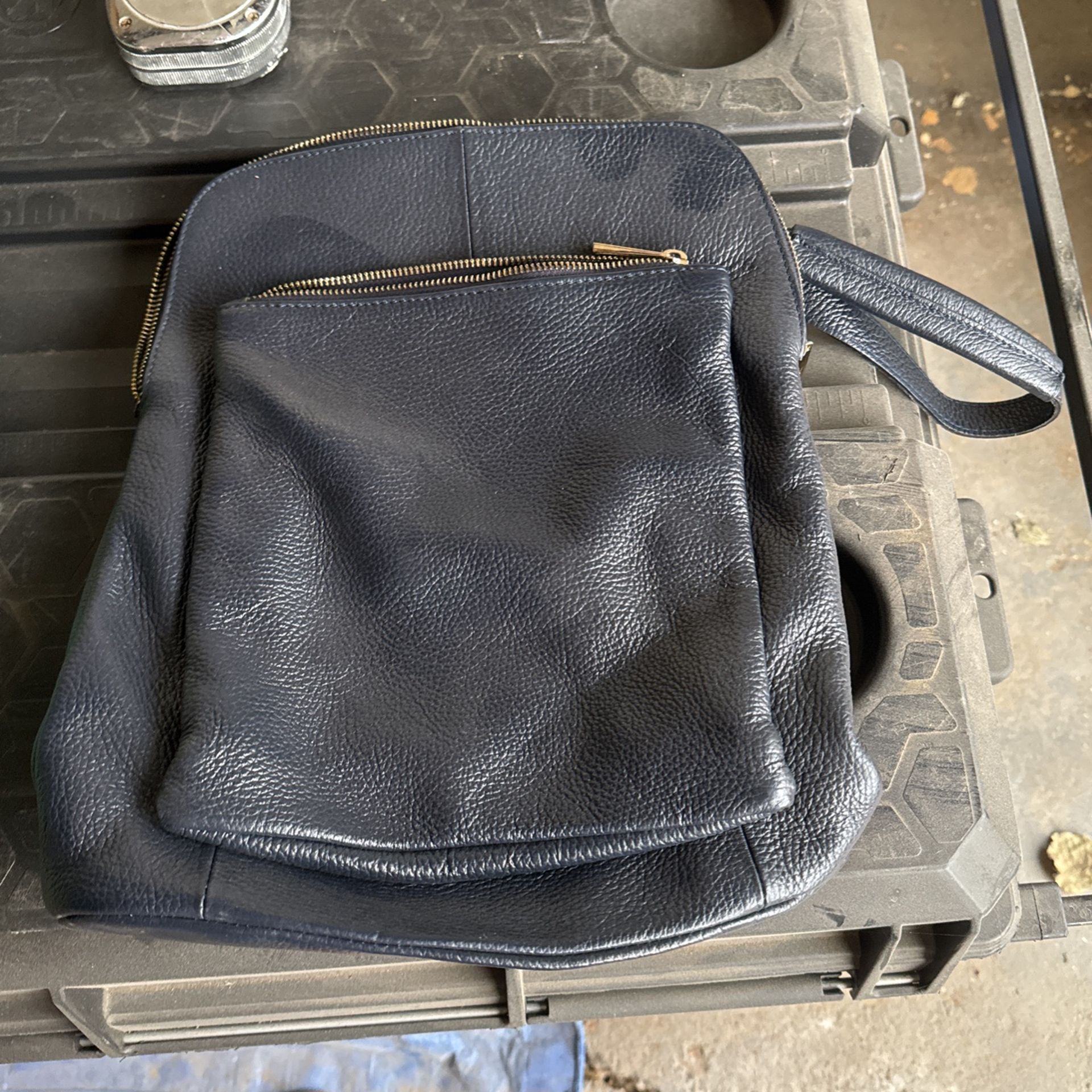 Leather Backpack From Italy