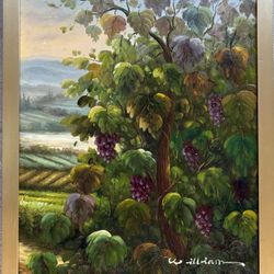 Vineyard Scene Oil Painting 
