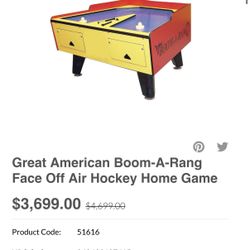 Air hockey table