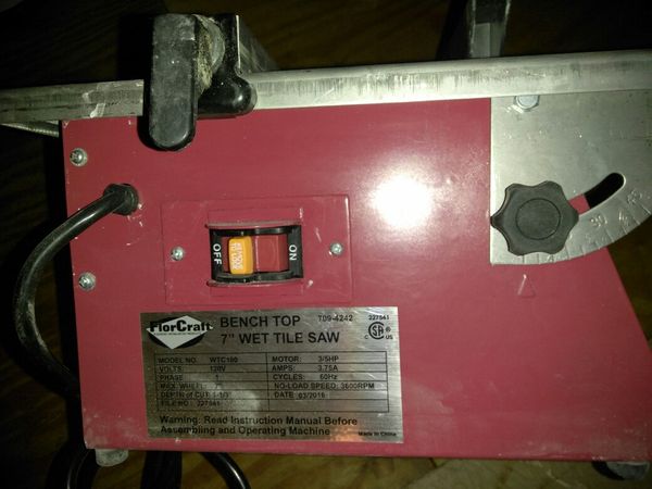 Florcraft Wet Tile Saw For In Franklin Oh Offerup Florcraft Wet Tile Saw For In