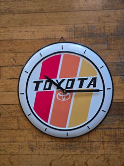 Toyota Logo Retro Wall Clock