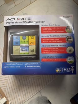 AcuRite 00386SDI Professional Weather Center Wireless 3-in-1 Sensor