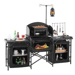 FOLDING CAMPING KITCHEN TABLE (read description before messaging me)