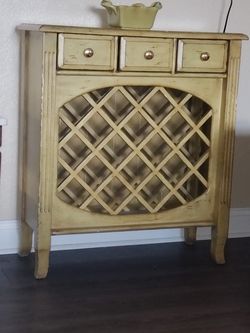 Bottle rack accent table