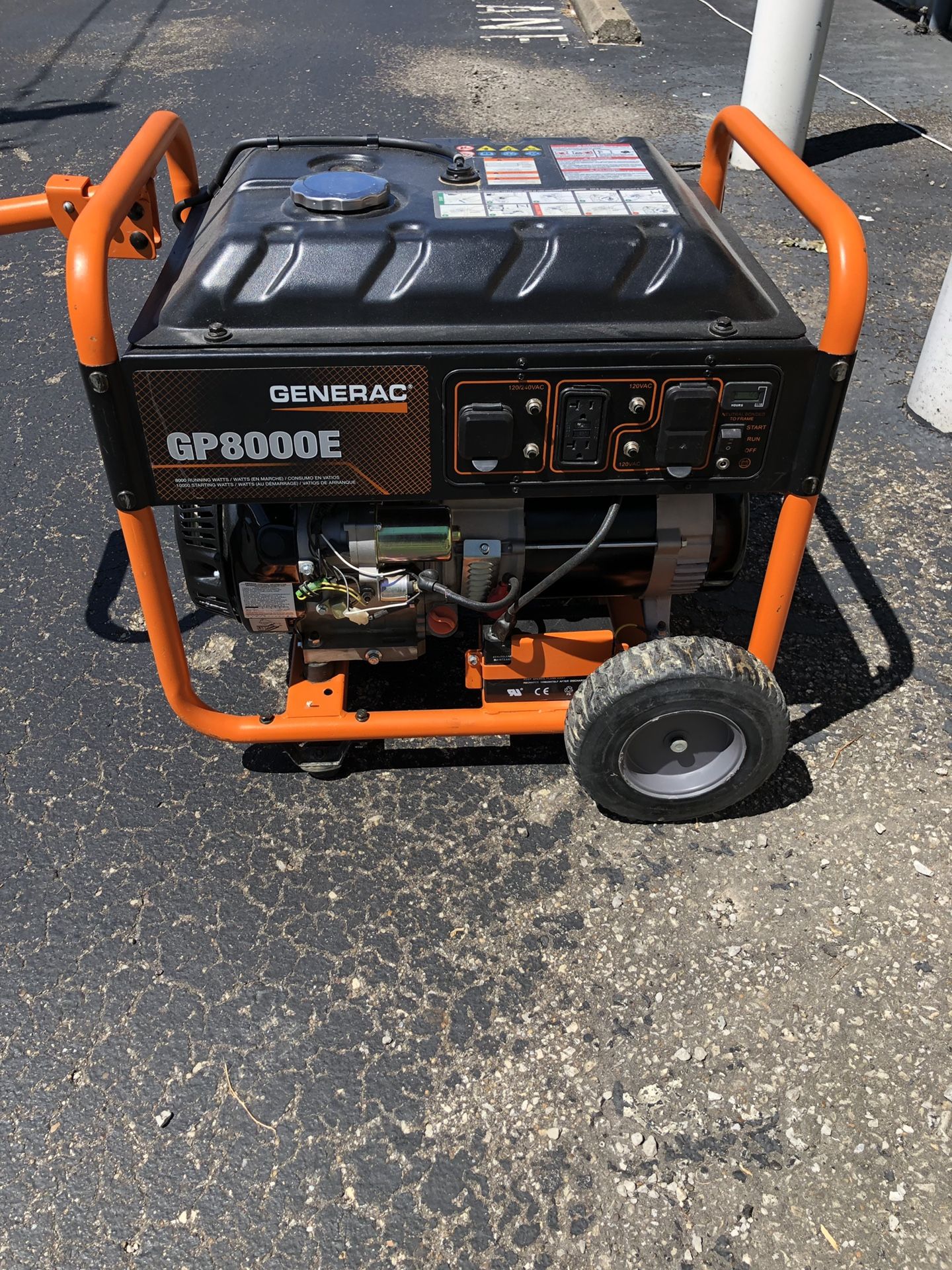 Generac 8000 watts Electric Start Portable Generator for Sale in ...