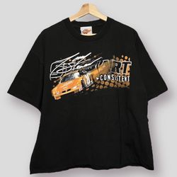VINTAGE 2000s NASCAR CROPPED TEE SIZE X-LARGE