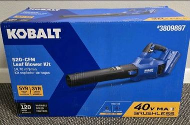 Kobalt 40V Max Brushless 520-CFM Leaf Blower Kit