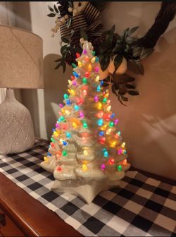 Christmas tree light and music box