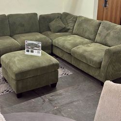 Sectional Sofa With Ottoman 