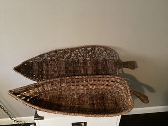 2 canastas decorativas