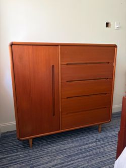 Vintage Mid Century Modern Teak Gentleman's Chest
