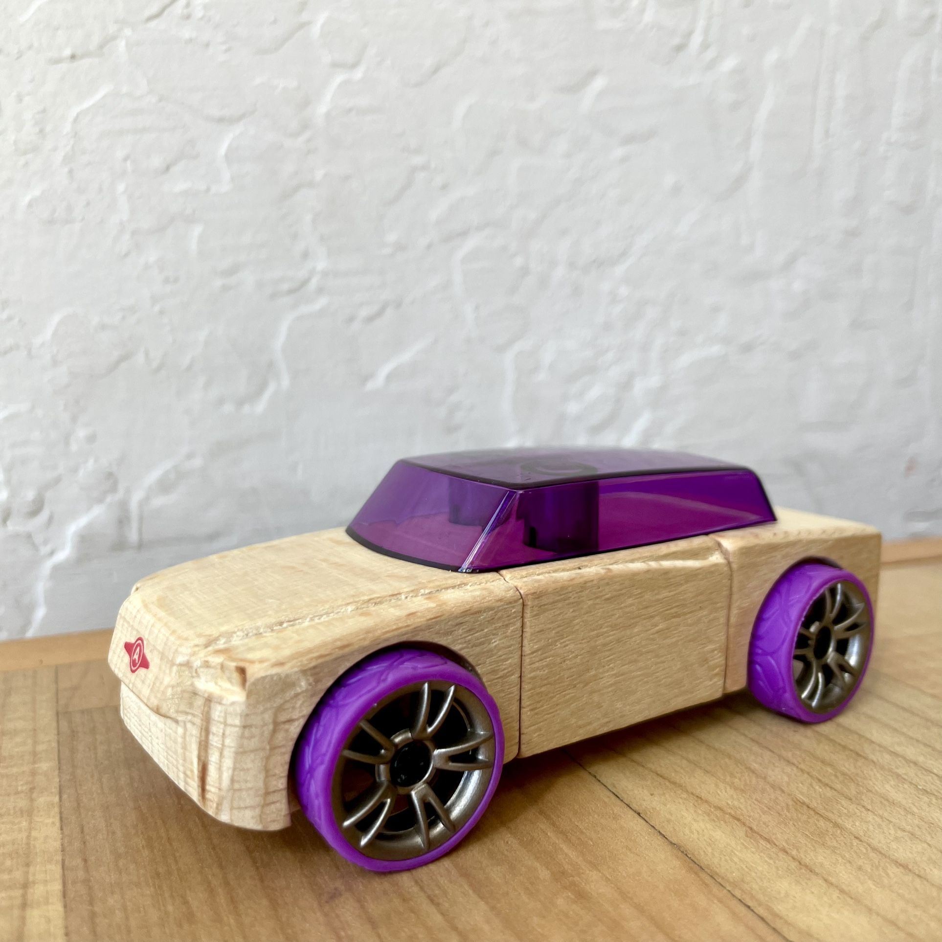 2019 Automoblox Wooden Toy Car Purple Vehicle