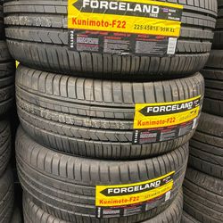 225/45r18 Forceland New Set of Tires installed and balanced
