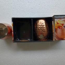 Crofton Stemless Wine Glass Copper Plated Stainless Steel