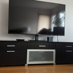 FREE.        Tv Stand. 71” Wide. 18” Deep 19” High