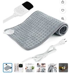 Hsimmon Electrical Heating Pad. Dry and Moist Heat Therapy For Pain&Sore Relief 12"×24"