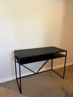 All-Metal, Black, two-level Desk