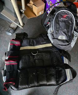 GNC Weighted Vest, Weighted Gloves & Sharkmouth Backpack