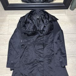 Y2K 2000s Bebe Satin Trench Coat Button Down