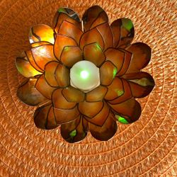 Silver Plated Lotus Candle Holder