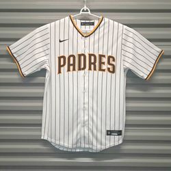 NIKE Padres Blank Pinstripe Jersey Mens Medium,