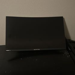 Sceptre monitor curved no issues with stand for desk