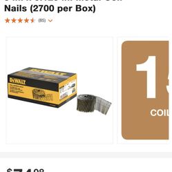 3 in. x 0.120 in. Metal Coil Nails (2700 per Box)