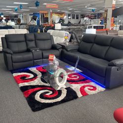 Weekend Special🚨Beautiful Black Sofa&Loveseat Available Now $999