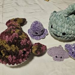 Océan Animal Plushies Crochet 