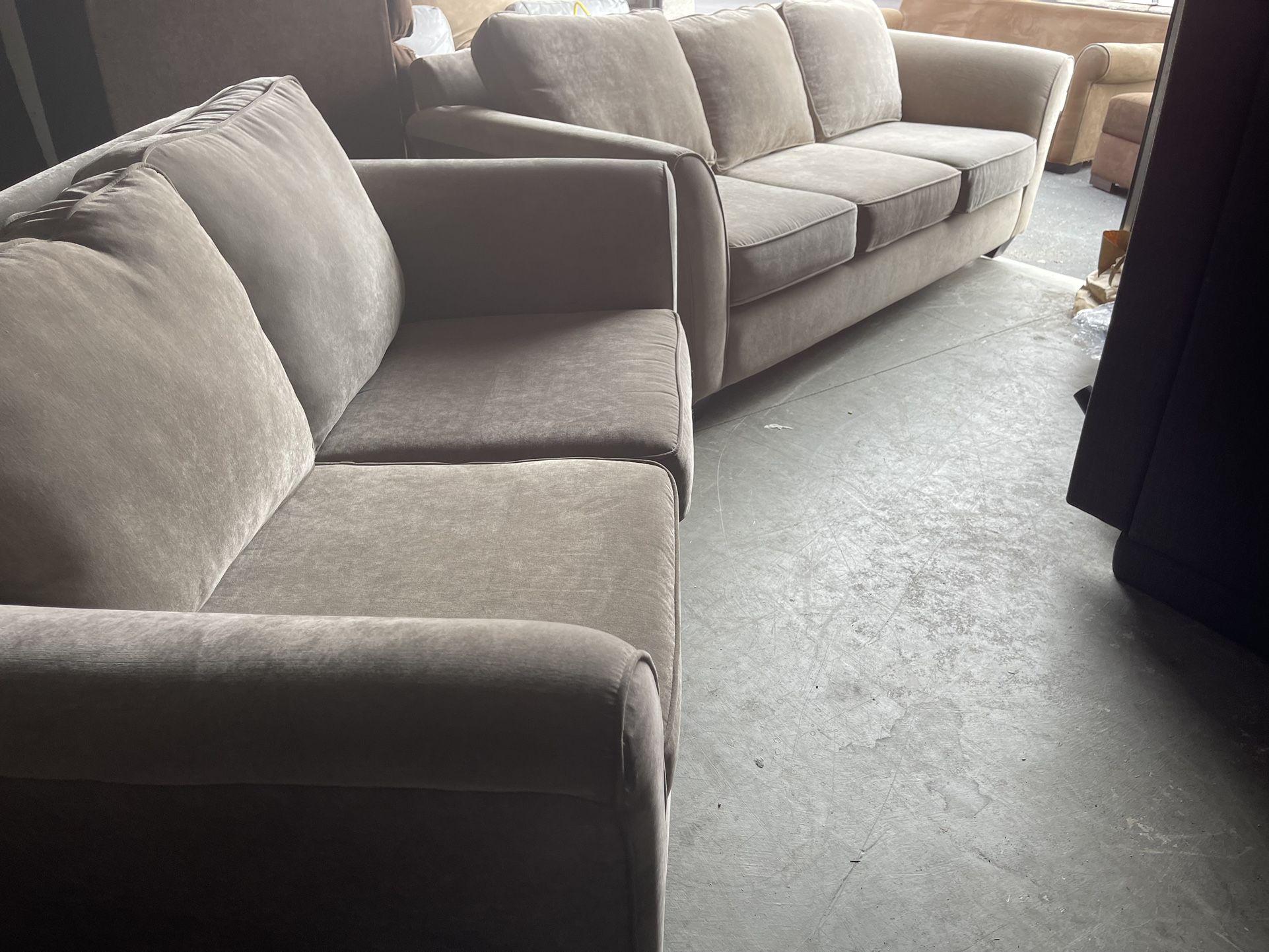 Macys Gray Couch And Loveseat Set