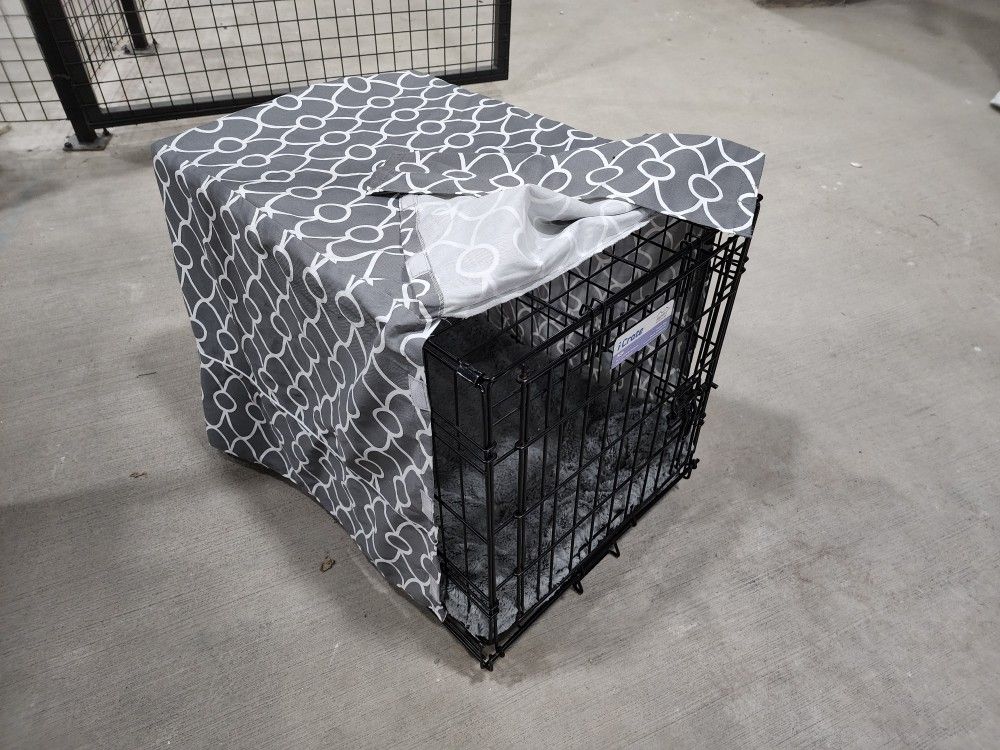 Dog Kennel Crate With Cover And Bed
