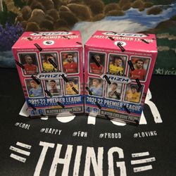 2021-22 PANINI PRIZM EPL PREMIER LEAGUE SOCCER FACTORY SEALED BLASTER BOX .