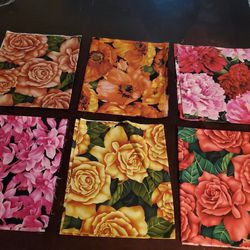 Floral Fabric Lot 