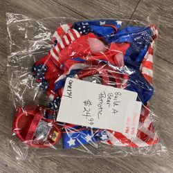 Build A Bear Patriotic $24.99 Located In Case 153