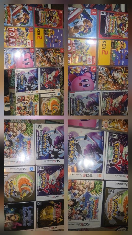 12 Ds & 3ds & Nintendo Swich Games $35 Each. Or All For $420 . 12 Guegos Nuevos De Condicion