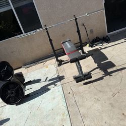 Weight Bench Set with weights